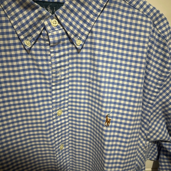 Men’s Gingham Ralph Lauren Button Down - Picture 2 of 3